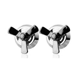 Black Movement Propeller Men Cufflinks ** Free Gift ** 黑色螺旋槳袖扣 ** 附送贈品 **