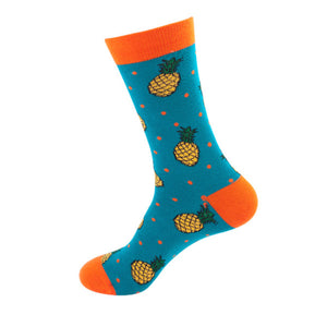 Pineapple Pattern Cozy Socks (One Size) 菠蘿圖案舒適襪子 (均碼)