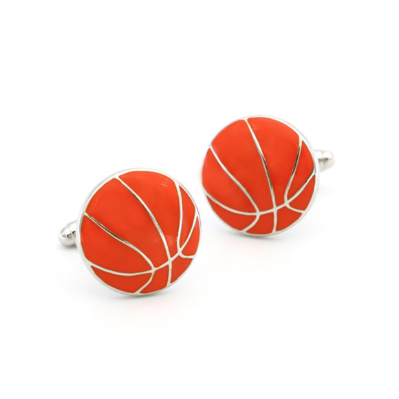 Orange Basketball Cufflinks 橙色籃球袖扣 KC20326