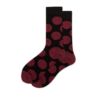 Basketball Pattern Cozy Socks (EU39-EU45) 籃球圖案舒適襪 (EU39-EU45)