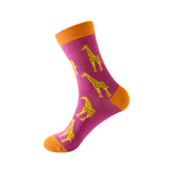 Set of 5 Pairs Animal Pattern Cozy Socks (EU34-EU39) 5雙動物圖案舒適襪子 (歐碼34-歐碼39) HS202348