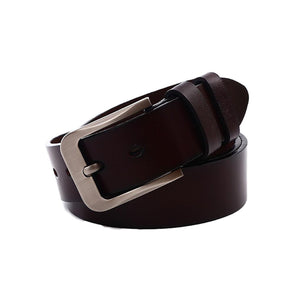 Dark Brown Genuine Leather Belt 深啡色牛皮皮帶