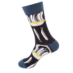 Fish Pattern Cozy Socks (One Size) 魚圖案舒適襪子 (均碼)