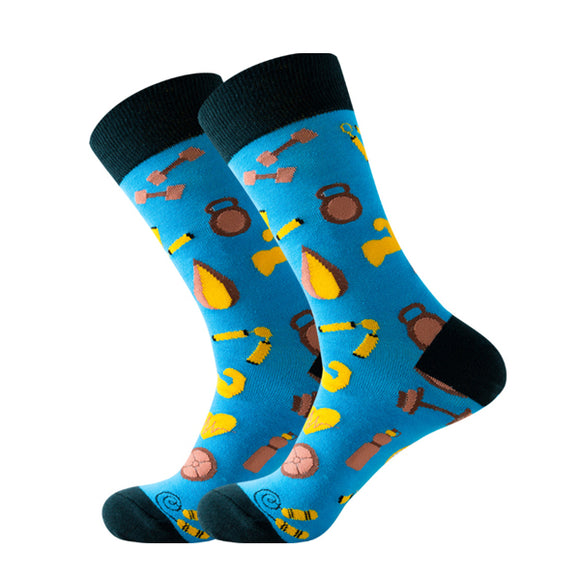 Fitness Pattern Cozy Socks (One Size) 健身圖案舒適襪子 (均碼) HS202037