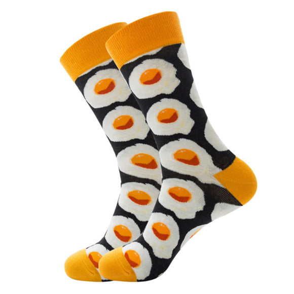 Poached Egg Pattern Cozy Socks (EU39-EU45) 荷包蛋圖案舒適襪子 (歐碼39-歐碼45)