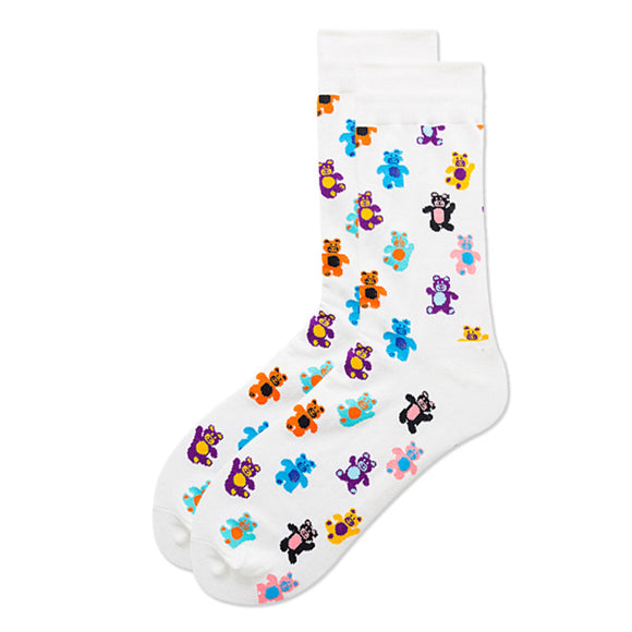 Little Bear Pattern Cozy Socks (EU38-EU45) 小熊圖案舒適襪子 (歐碼38-歐碼45)