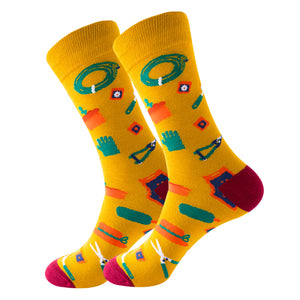 Gardening Pattern Cozy Socks (One Size) 園藝圖案舒適襪子 (均碼) HS202042