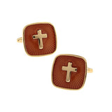 Gold Cross Cufflinks  金色十字袖扣