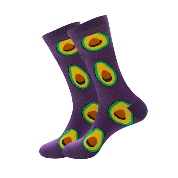 Avocado Pattern Cozy Socks (One Size) 牛油果圖案舒適襪子 (均碼) HS202410