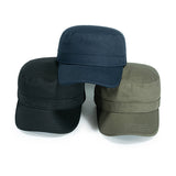 Black Japanese Flat Top Military Hat 黑色日系平頂軍帽 (KCHT2160)