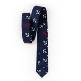 Blue Anchor Pattern Tie 藍色船錨圖案 (KCBT2201)