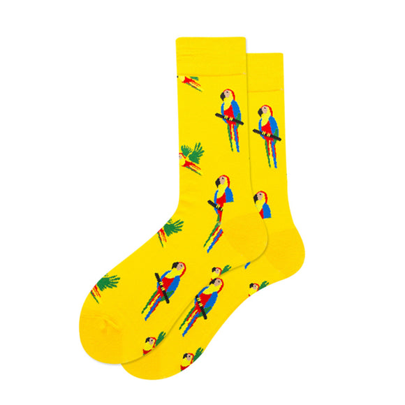 Parrot Pattern Cozy Socks (EU38-EU45) 鸚鵡圖案舒適襪 (EU38-EU45)