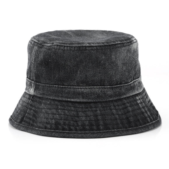 Black Denim Bucket Hat 黑色牛仔漁夫帽 KCHT2206