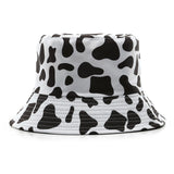Japanese Black Cow Stripes Double-Side-Wear Reversible Bucket Hat 日系黑色奶牛條紋雙面可穿漁夫帽 KCHT2213