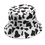 Japanese Black Cow Stripes Double-Side-Wear Reversible Bucket Hat 日系黑色奶牛條紋雙面可穿漁夫帽 KCHT2213