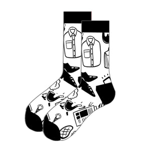Suit Pattern Cozy Socks (EU38-EU45) 西裝圖案舒適襪 (EU38-EU45)