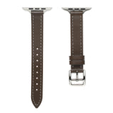 Brown Genuine Leather Apple Watch Band (for small wrist) 棕色真皮Apple (適合小手腕) 錶帶 KCWATCH1218