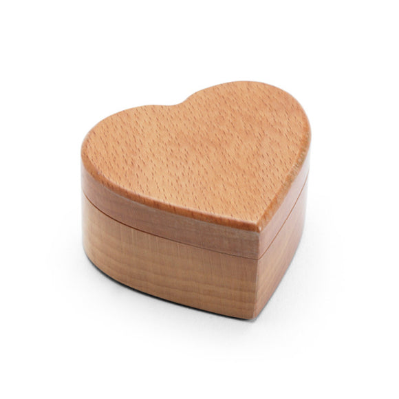 Natural Beech Wood Proposal Ring Box 天然櫸木求婚戒指盒