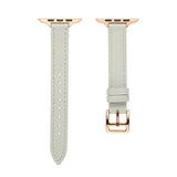 Beige Leather Apple Watch Band (for small wrist) 米白色真皮Apple  (適合小手腕) 錶帶 KCWATCH1223