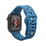 Sky Blue Alphabet Pattern Silicone Apple Watch Band 天藍色英文字母圖案矽膠 Apple 錶帶 KCWATCH1225