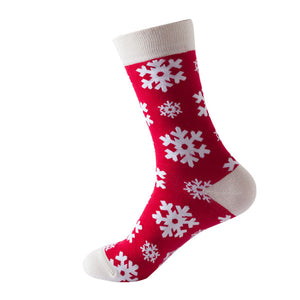 Snow Pattern Pattern Cozy Socks (One Size) 雪花圖案圖案舒適襪子 (均碼)