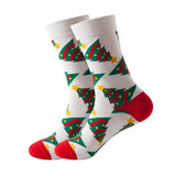 Set of 5 Pairs Christmas Theme Pattern Cozy Socks (One Size) 5 件套聖誕主題圖案舒適襪子 (均碼)