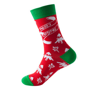 Christmas Tree Pattern Cozy Socks (One Size) 聖誕樹圖案舒適襪子 (均碼)