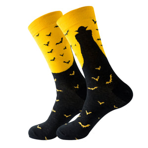 Vampire Pattern Cozy Socks (EU38-EU45) 吸血鬼圖案舒適襪子 (歐碼38-歐碼45)