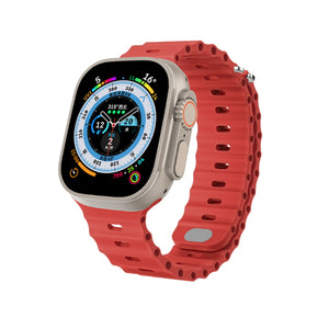 Red Silicone Apple Watch Band 紅色矽膠 Apple 錶帶 KCWATCH1237