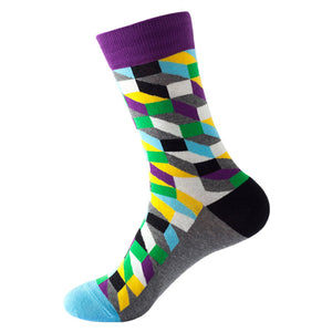 Rhombus Pattern Cozy Socks (One Size) 菱形圖案舒適襪子 (均碼)
