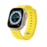 Yellow Silicone Apple Watch Band 黃色矽膠 Apple 錶帶 KCWATCH1238