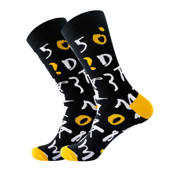 Number Pattern Cozy Socks (One Size) 數字圖案舒適襪子 (均碼) HS202023
