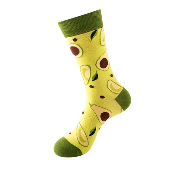 Avocado Pattern Cozy Socks (One Size) 牛油果圖案舒適襪子 (均碼) HS202414