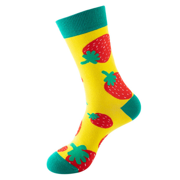 Strawberry Pattern Cozy Socks (One Size) 士多啤梨圖案舒適襪子 (均碼) HS202417