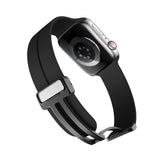 Black Magnetic Buckle Silicone Apple Watch Band 黑色磁吸扣矽膠 Apple 錶帶 KCWATCH1244