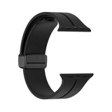 Black Magnetic Buckle Silicone Apple Watch Band 黑色磁吸扣矽膠 Apple 錶帶 KCWATCH1244
