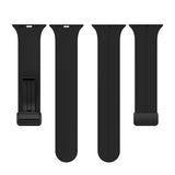 Black Magnetic Buckle Silicone Apple Watch Band 黑色磁吸扣矽膠 Apple 錶帶 KCWATCH1244