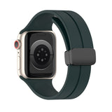Green Magnetic Buckle Silicone Apple Watch Band 綠色磁吸扣矽膠 Apple 錶帶 KCWATCH1245