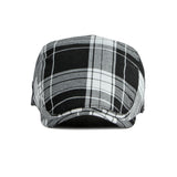 Black British Plaid Beret 黑色英倫格子貝雷帽 KCHT2247