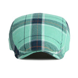 Green British Plaid Beret 綠色英倫格子貝雷帽 KCHT2248