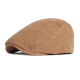 Khaki Japanese Corduroy Warm Beret Hat 日系燈芯絨貝雷帽 KCHT2249