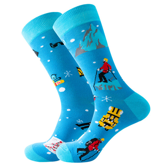 Rock Climbing Pattern Cozy Socks (One Size) 攀岩圖案舒適襪子 (均碼) (HS202024)