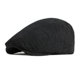 Black Japanese Corduroy Warm Beret Hat 黑色日系燈芯絨貝雷帽 KCHT2251