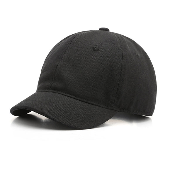 Black Korean Style Short Brim Baseball Cap 黑色韓版短簷棒球帽 KCHT2255