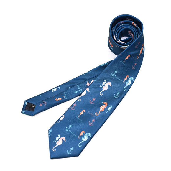 Seahorse Pattern Ties 海馬圖案領帶 (KCBT2256)