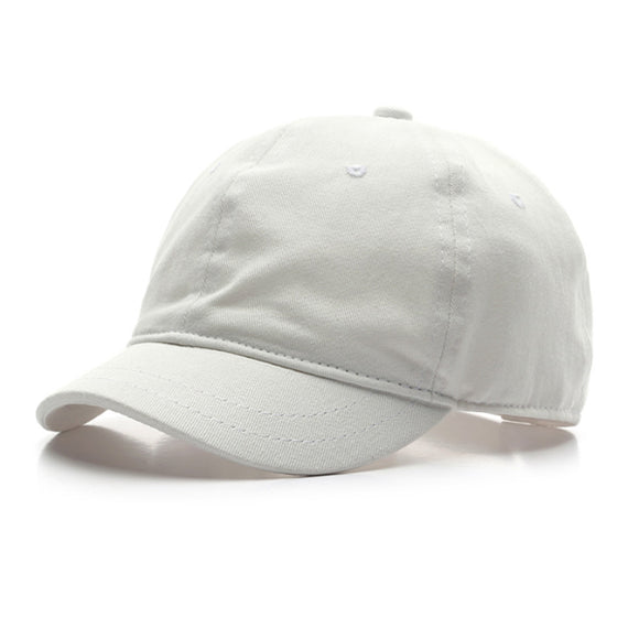 White Korean Style Short Brim Baseball Cap 白色韓版短簷棒球帽 KCHT2256