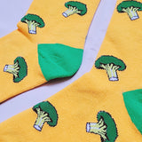 Broccoli Pattern Cozy Socks (EU37-EU44) 西蘭花圖案舒適襪子 (歐碼37-歐碼44)