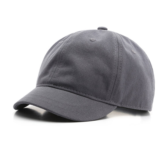 Grey Korean Style Short Brim Baseball Cap 灰色韓版短簷棒球帽 KCHT2258