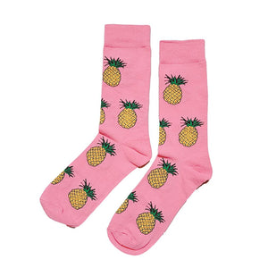 Pineapple Pattern Cozy Socks (EU37-EU44) 菠蘿圖案舒適襪子 (歐碼37-歐碼44)