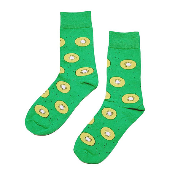 Kiwi Pattern Cozy Socks (EU37-EU44) 奇異果圖案舒適襪子 (歐碼37-歐碼44)